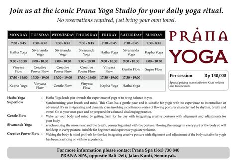 prana power yoga schedule.